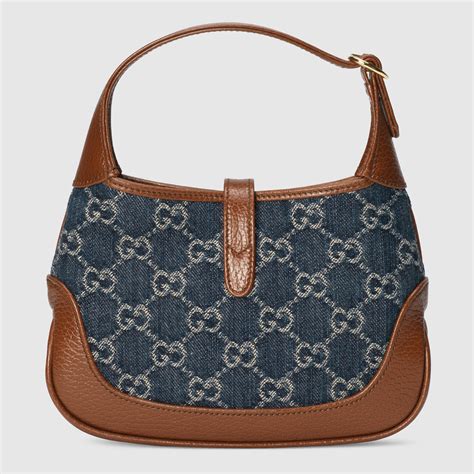 gucci jean bag amazon|gucci jackie denim bag.